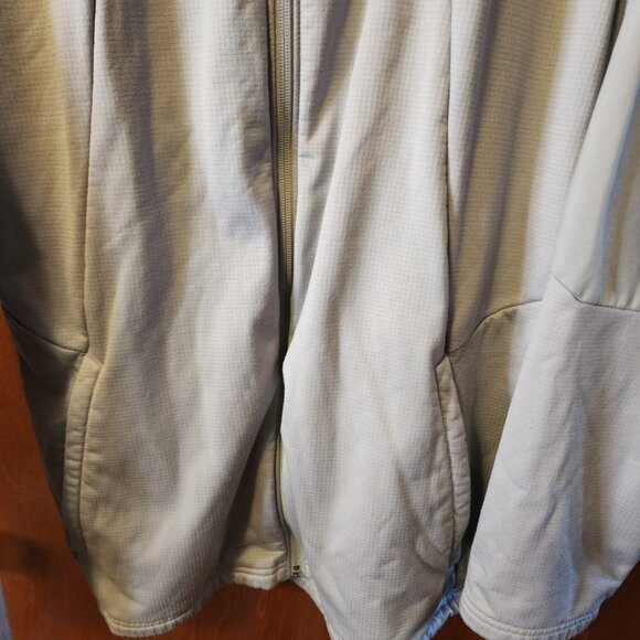 Men's 2XL Under Armour Coldgear Loose Gray Lined Full Zip Hooded Jacket - Picture 6 of 10